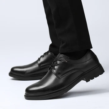 GOODRSSON Men'S Leather Top Layer Leather Business Casual Shoes Male Lace Up Solid Breathable Men Casual Leather Shoes Fashion
GOODRSSON Men'S Leather Top Layer Leather Business Casual Shoes Male Lace Up Solid Breathable Men Casual Leather Shoes Fashion