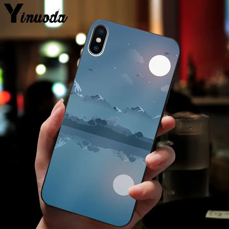 Starry sky moon