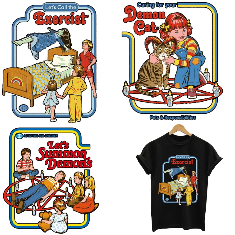 Let's summon demons Satan patches for clothing stripes stickers iron on transfer application of one ironing printing for clothes
Let's summon demons Satan patches for clothing stripes stickers iron on transfer application of one ironing printing for clothes