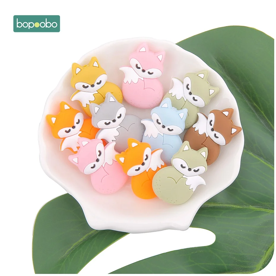 Bopoobo 50PCS Silicone BPA Free Teether Mini Fox Silicone Beads Teethers Colorful Fox Bead Food Grade Silicone Baby Teething
Bopoobo 50PCS Silicone BPA Free Teether Mini Fox Silicone Beads Teethers Colorful Fox Bead Food Grade Silicone Baby Teething