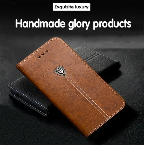 AMMYKI Hot Fine twill metal LOGO high-grade quality flip leather Mobile phone back cover 5.0ɿor zte blade v8 mini case | Мобильные