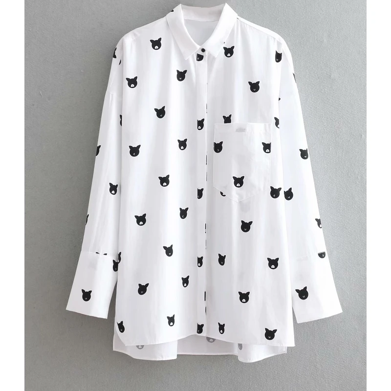 2019 new women fashion pockets cute cartoon printing casual loose blouse shirts women oversized femininas blusas tops LS3126
2019 new women fashion pockets cute cartoon printing casual loose blouse shirts women oversized femininas blusas tops LS3126