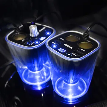 1 Piece Multi-function Cup Type LED Voltage Display 2 in 1 Car Fast Charger Bluetooth Cigarette Lighter 2 USB
1 Piece Multi-function Cup Type LED Voltage Display 2 in 1 Car Fast Charger Bluetooth Cigarette Lighter 2 USB
