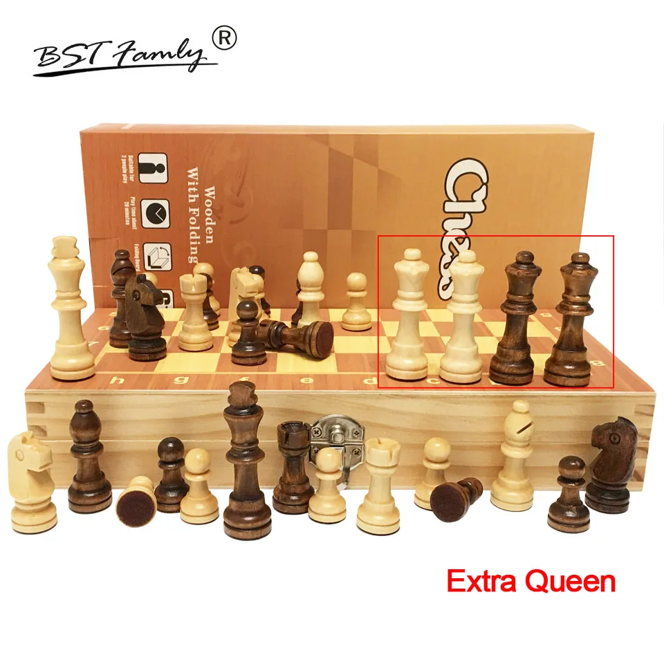 Magnetic Wooden Chess Set International Chess Game Folding Wooden Chess Pieces Chessboard 4 Queens Christmas Gifts Toys I55
Magnetic Wooden Chess Set International Chess Game Folding Wooden Chess Pieces Chessboard 4 Queens Christmas Gifts Toys I55