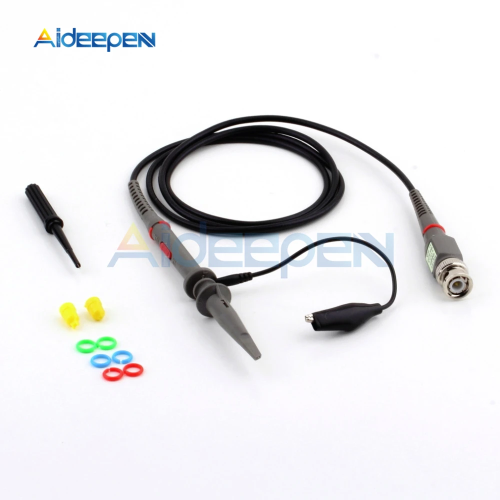 P6100 Oscilloscope Probe Kit DC-100MHz Scope Clip Test Probe 100MHz For Tektronix HP X1/X10
P6100 Oscilloscope Probe Kit DC-100MHz Scope Clip Test Probe 100MHz For Tektronix HP X1/X10