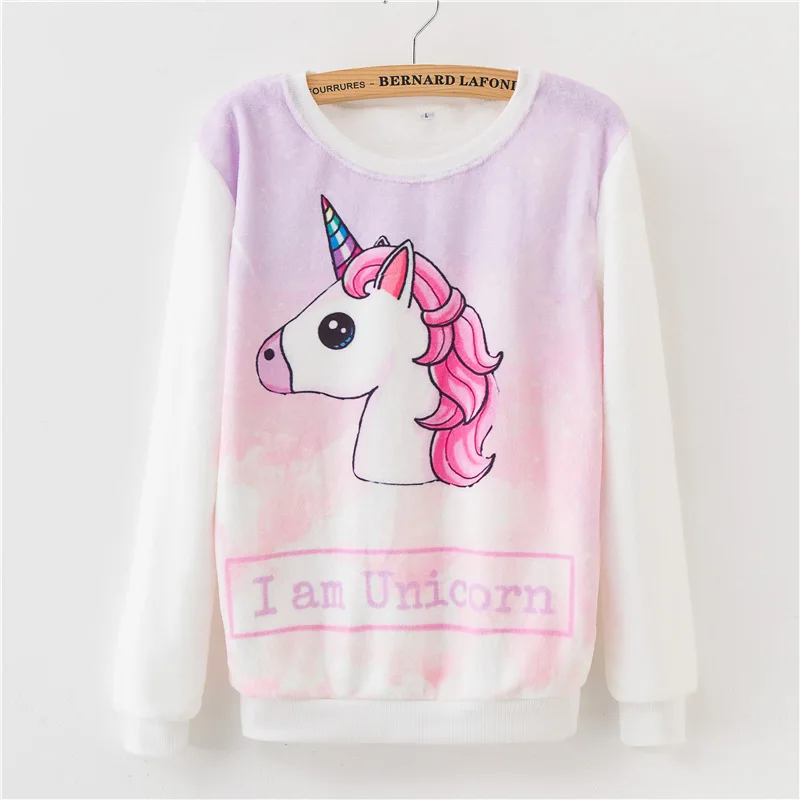Winter Harajuku Cartoon Hoodies For Women Unicorn Cat Rabbit Leaf Feather Fox Bear Flower Hamburger Print Velvet Sweatshirts
Winter Harajuku Cartoon Hoodies For Women Unicorn Cat Rabbit Leaf Feather Fox Bear Flower Hamburger Print Velvet Sweatshirts