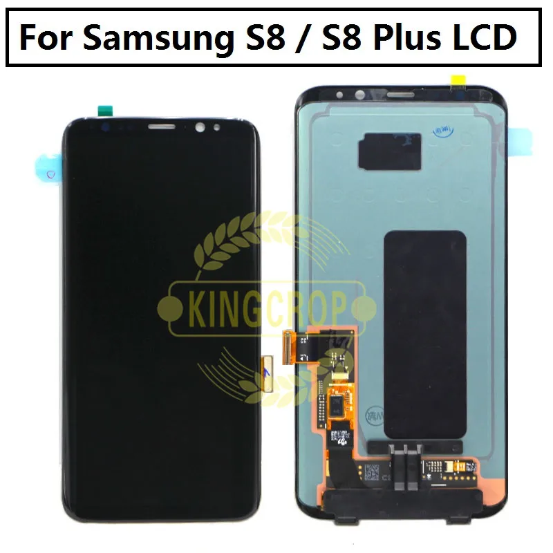 ЖК дисплей с рамкой для Samsung S8 сменный SAMSUNG Galaxy Plus G955 G950 G950F сенсорным экраном и