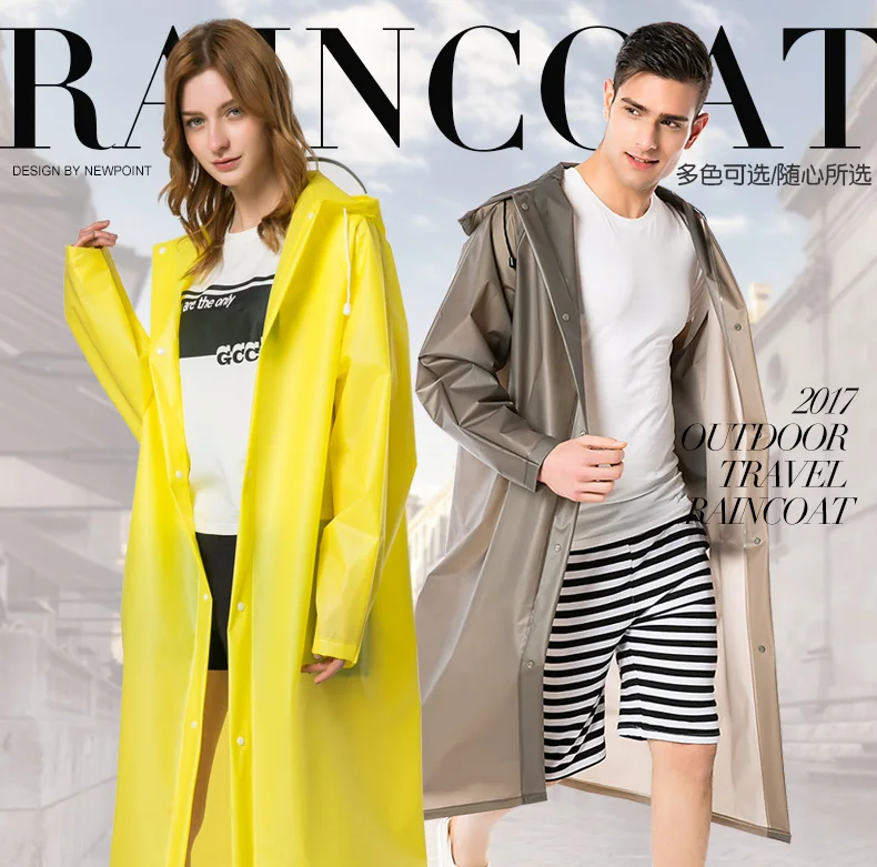 1.High quality Fashion soft Raincoats Reflective Strip Rain Coat With Breathable Mesh Outdoors Rainwear Hooded Woman And Man Universal Rain coats for Adult