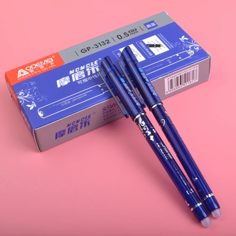 2Pcs/Lot Erasable Gel Pen 0.5mm Refills Red Blue Ink Blue Black Magic Writing Neutral Pen Student Gift School Office Stationery
2Pcs/Lot Erasable Gel Pen 0.5mm Refills Red Blue Ink Blue Black Magic Writing Neutral Pen Student Gift School Office Stationery