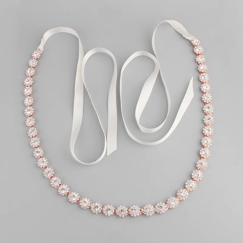 SLBRIDAL New Arrival Rose Gold Wired Clear Crystal Rhinestones Ribbon Wedding Headband Bridal Stuio Hair Accessories Bridesmaids
SLBRIDAL New Arrival Rose Gold Wired Clear Crystal Rhinestones Ribbon Wedding Headband Bridal Stuio Hair Accessories Bridesmaids