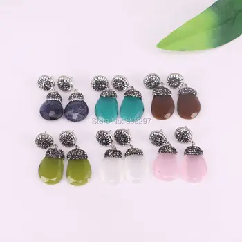 New 5Pair Mixed Color Cat's Eye Stone Earring Pave Crystal Rhinestone Dangle Earrings Charms Jewelry For Women
New 5Pair Mixed Color Cat's Eye Stone Earring Pave Crystal Rhinestone Dangle Earrings Charms Jewelry For Women