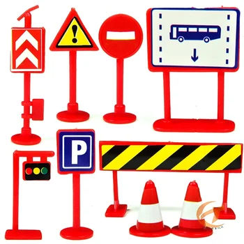 Color Random! 9Pcs DIY Model Scene Car Toys Sign Road Sign Roadblock Traffic Sign Toy Accessories Gift for Kids
Color Random! 9Pcs DIY Model Scene Car Toys Sign Road Sign Roadblock Traffic Sign Toy Accessories Gift for Kids
