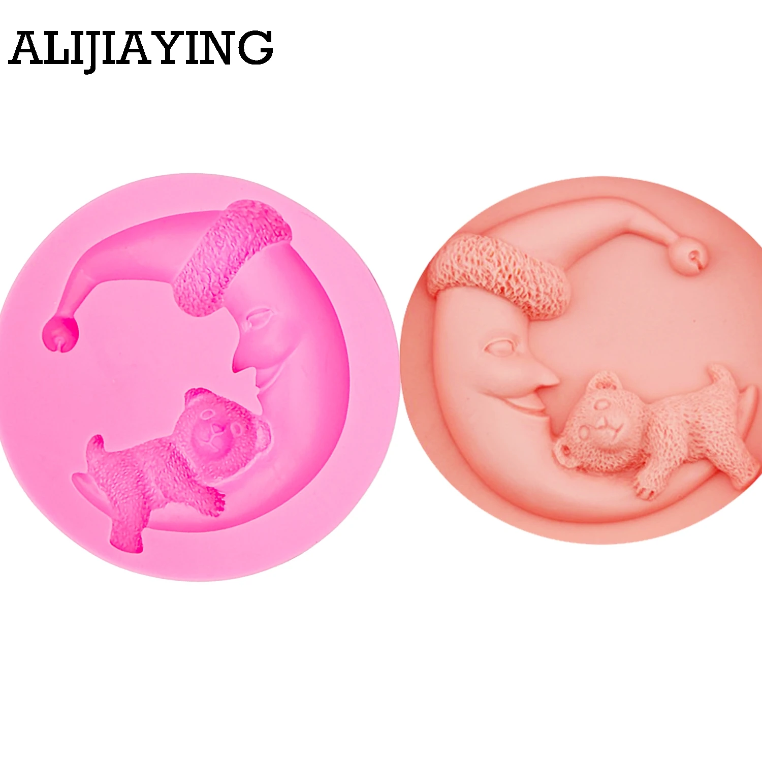 M0001 Smiley Moon and Bear Figure Silicone mold Tools Sugar Chocolate Cake Decor Cake Decoration Chocolate Tools
M0001 Smiley Moon and Bear Figure Silicone mold Tools Sugar Chocolate Cake Decor Cake Decoration Chocolate Tools