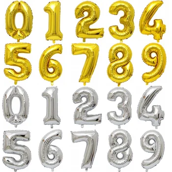 16/32/40inch Number Balloons Wedding Birthday Party Christmas New Year Decoration Number Foil Balloons Digital Golden Silver 0-9
16/32/40inch Number Balloons Wedding Birthday Party Christmas New Year Decoration Number Foil Balloons Digital Golden Silver 0-9