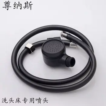 Hair Salon Shampoo Bed Nozzle Shower Head Set Multithread Nozzle Black Plastic Washing Hair Shower Rose +1m hose Cheap Price
Hair Salon Shampoo Bed Nozzle Shower Head Set Multithread Nozzle Black Plastic Washing Hair Shower Rose +1m hose Cheap Price