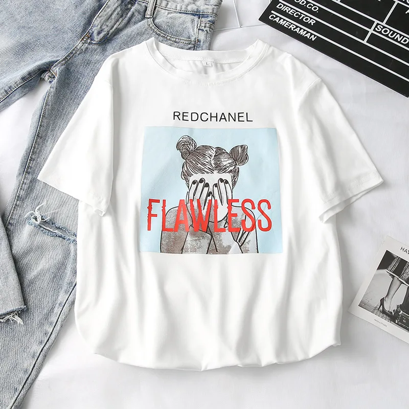 Msoard 2019 Summer Korean Version of the new short-sleeve T-shirt Female Student Clothes Printed Letter T-shirt
Msoard 2019 Summer Korean Version of the new short-sleeve T-shirt Female Student Clothes Printed Letter T-shirt