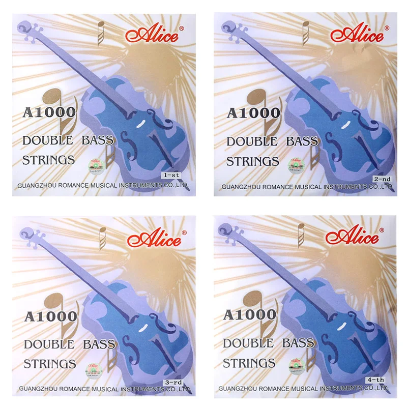 Двусторонние басовые струны Alice A1000 4 стальной сердечник Cupro никелированный