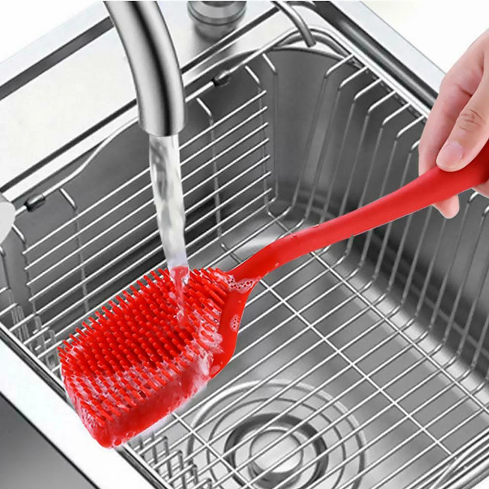 1Pc Silicone Cleaning Pot Brush Oil-Free Multi-Function Silicone One Handle Washing Pot Bowl Brush Kitchen Cleaning Tool
1Pc Silicone Cleaning Pot Brush Oil-Free Multi-Function Silicone One Handle Washing Pot Bowl Brush Kitchen Cleaning Tool