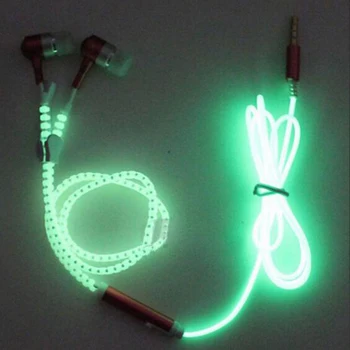 Zerosky Earphone Luminous Light Metal Zipper Earphone Earbuds Glow In The Dark Earphone For Iphone Samsung Xiaomi MP3 With Mic
Zerosky Earphone Luminous Light Metal Zipper Earphone Earbuds Glow In The Dark Earphone For Iphone Samsung Xiaomi MP3 With Mic