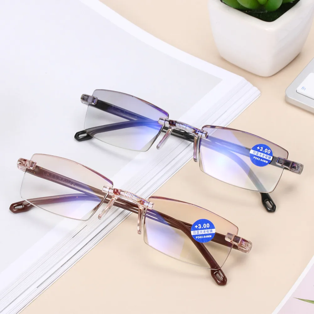 +100-+400 Degree Unisex Ultra Light Rimless Reading Glasses Anti Blue-Ray Radiation Protection Presbyopia Computer Goggles 2019
+100-+400 Degree Unisex Ultra Light Rimless Reading Glasses Anti Blue-Ray Radiation Protection Presbyopia Computer Goggles 2019
