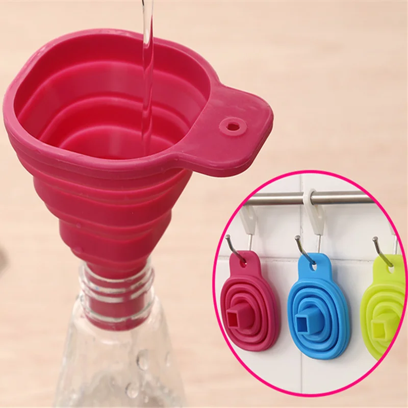 FoodyMine High Quality 1pc New Mini Silicone Gel Foldable Collapsible Style Funnel Hopper Kitchen cooking tools
FoodyMine High Quality 1pc New Mini Silicone Gel Foldable Collapsible Style Funnel Hopper Kitchen cooking tools