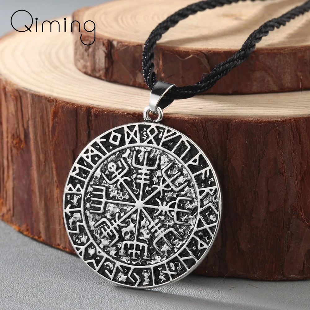Viking Jewelry Silver Punk Compass Necklace Vegvisir Necklace Chokers Pendant Runic Slavic Pendant Man Necklace Women Gift
Viking Jewelry Silver Punk Compass Necklace Vegvisir Necklace Chokers Pendant Runic Slavic Pendant Man Necklace Women Gift