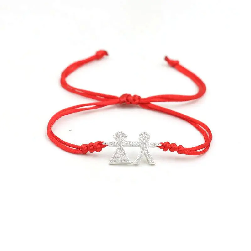 Sweet Cute Silver Color Micro Zircon Boys Girls Bracelet Red Thread Rope String Braid Bracelets For Couples Lovers Jewelry Gifts
Sweet Cute Silver Color Micro Zircon Boys Girls Bracelet Red Thread Rope String Braid Bracelets For Couples Lovers Jewelry Gifts