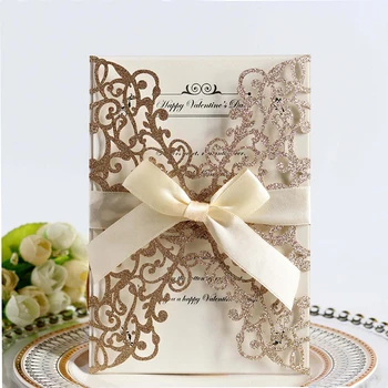 1pcs Laser Cut Blue Gold Silver Glitter Paper Wedding Invitations Card Custom Printable With Ribbon Birthday Party Decoration
1pcs Laser Cut Blue Gold Silver Glitter Paper Wedding Invitations Card Custom Printable With Ribbon Birthday Party Decoration