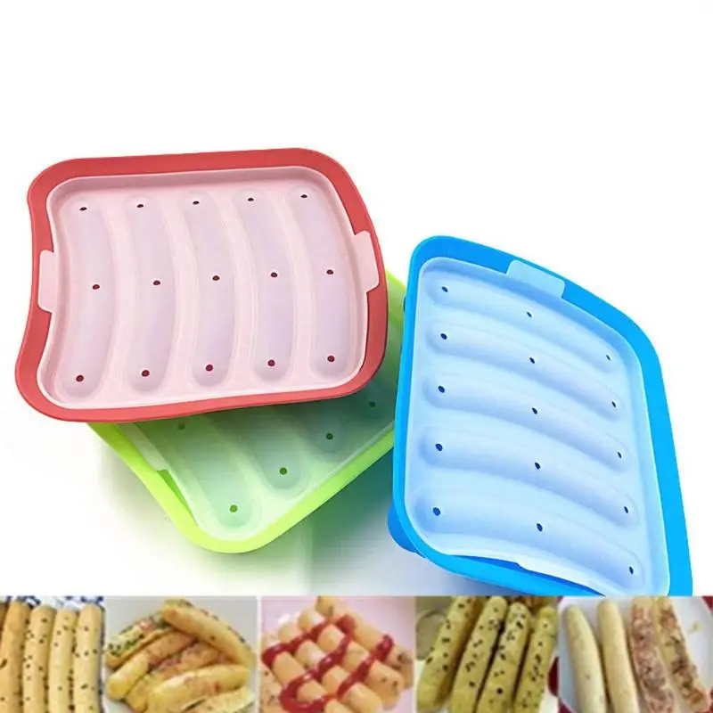 Silicone Ham Hot Dog Burger Make Mould DIY Sausage Making Mould Baby Food Supplement Baking Tools Kitchen Props With 5 Grid
Silicone Ham Hot Dog Burger Make Mould DIY Sausage Making Mould Baby Food Supplement Baking Tools Kitchen Props With 5 Grid