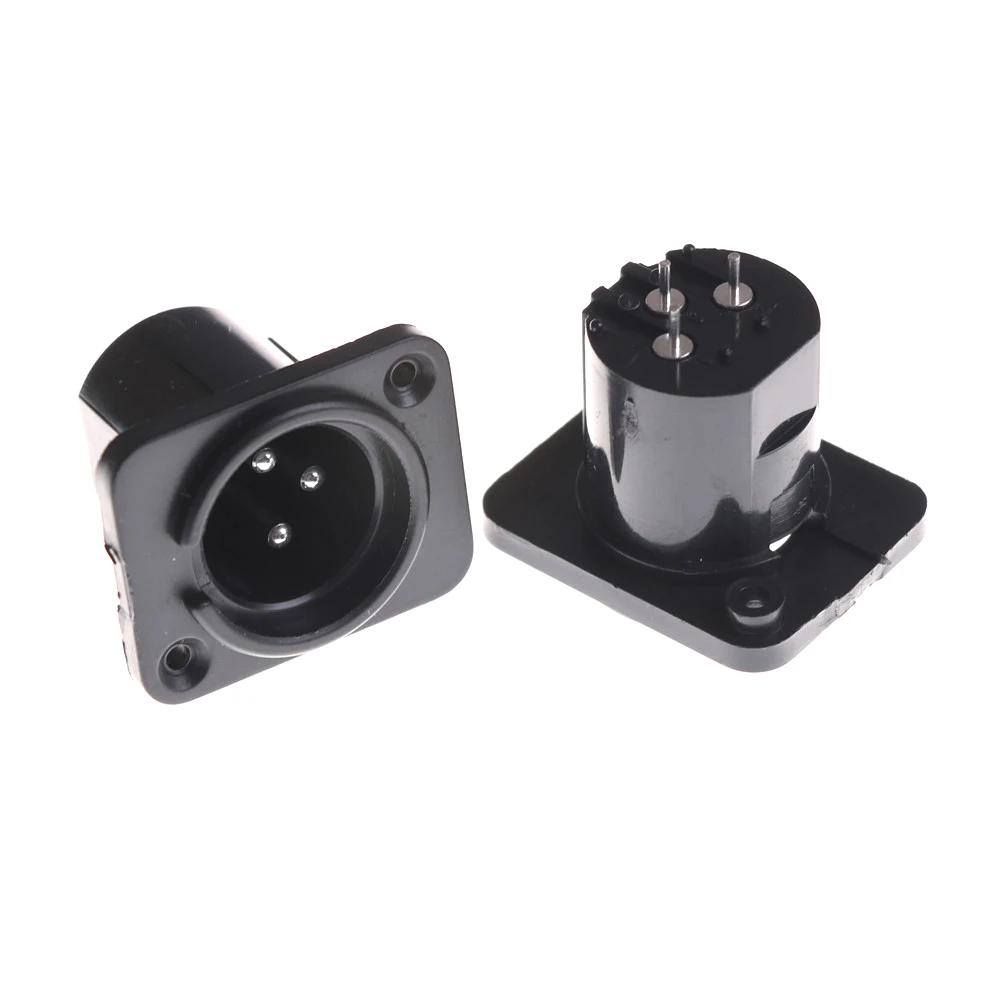 High Quality 2PCS/lot Socket 3 Pin XLR Male Socket Panel Mount Chassis Socket Connector Adapter
High Quality 2PCS/lot Socket 3 Pin XLR Male Socket Panel Mount Chassis Socket Connector Adapter