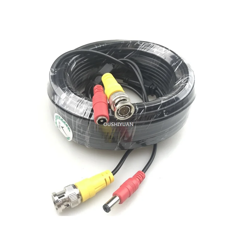 5 Meters BNC Video Cable +DC Power Plug Extension Cable All-in-one Copper core for AHD TVI CVI CVBS Camera DVR Kit
5 Meters BNC Video Cable +DC Power Plug Extension Cable All-in-one Copper core for AHD TVI CVI CVBS Camera DVR Kit