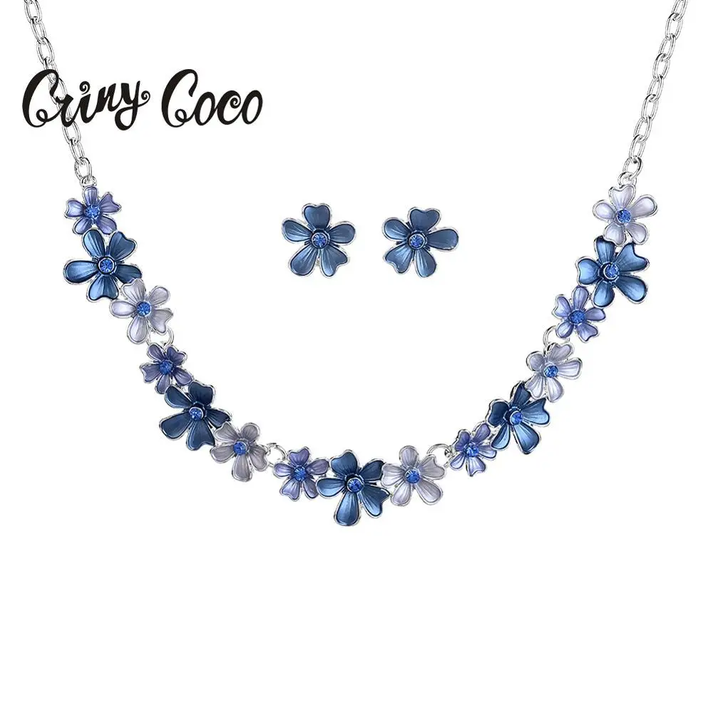 Vintage African Flower Jewelry Sets for Women Wedding Necklace Stud Earrings Enamel Alloy Chain Necklaces Set for Woman Gift Hot
Vintage African Flower Jewelry Sets for Women Wedding Necklace Stud Earrings Enamel Alloy Chain Necklaces Set for Woman Gift Hot