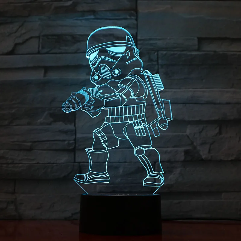 Novelty Light Star Wars Stormtrooper Figure Kid Nightlight Color Changing Home Decor Lamp Child Holiday Gifts 3d Led Night Light
Novelty Light Star Wars Stormtrooper Figure Kid Nightlight Color Changing Home Decor Lamp Child Holiday Gifts 3d Led Night Light