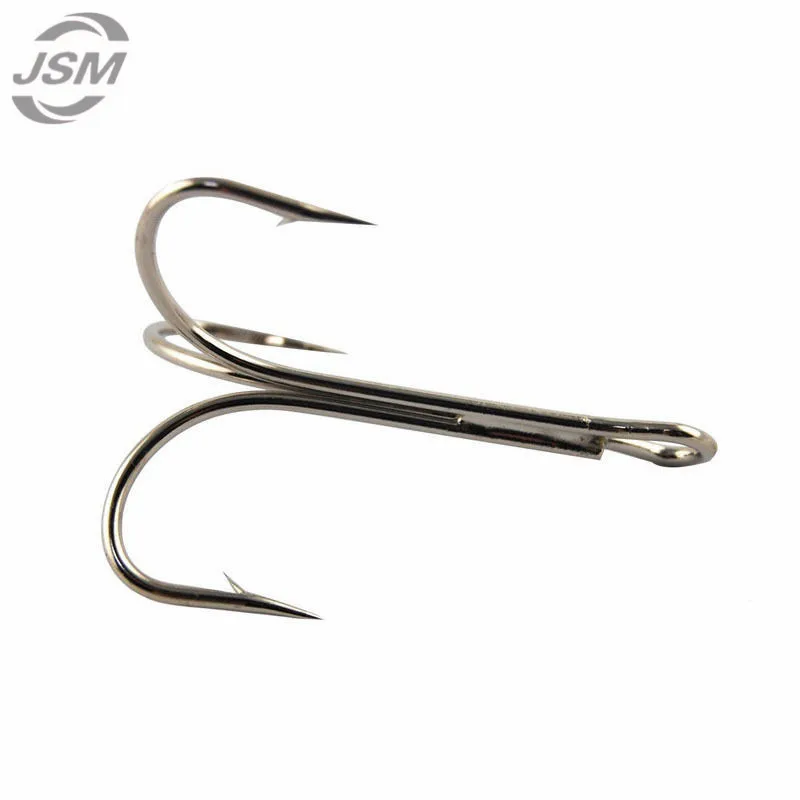 JSM 20pcs 3551 High Carbon Steel Fishing Hooks Hard Lure Spoon Big O'Shaughnessy Treble Artificial Lure Fishhooks Size 8/0
JSM 20pcs 3551 High Carbon Steel Fishing Hooks Hard Lure Spoon Big O'Shaughnessy Treble Artificial Lure Fishhooks Size 8/0