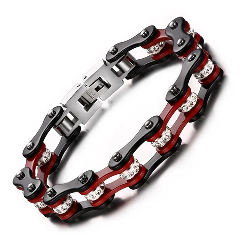 200mm Men's Motor Bike Chain Bracelet Femme Huge Heavy Brown Black Motorcyle Bracelets Bangles Rhinestone Crystal Bike Jewelry
200mm Men's Motor Bike Chain Bracelet Femme Huge Heavy Brown Black Motorcyle Bracelets Bangles Rhinestone Crystal Bike Jewelry