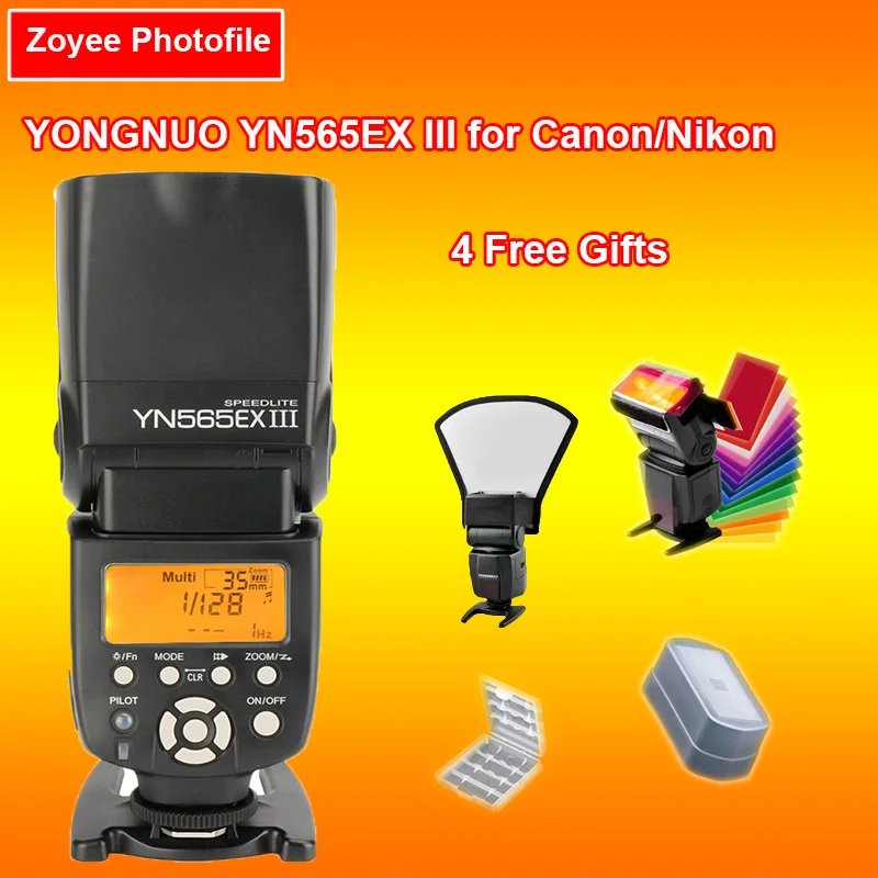 YONGNUO YN565EX III Flash Speedlite Wireless TTL Slave Flash Speedlite for Canon DSLR Camera w/GN58 High Speed Recycling System
YONGNUO YN565EX III Flash Speedlite Wireless TTL Slave Flash Speedlite for Canon DSLR Camera w/GN58 High Speed Recycling System