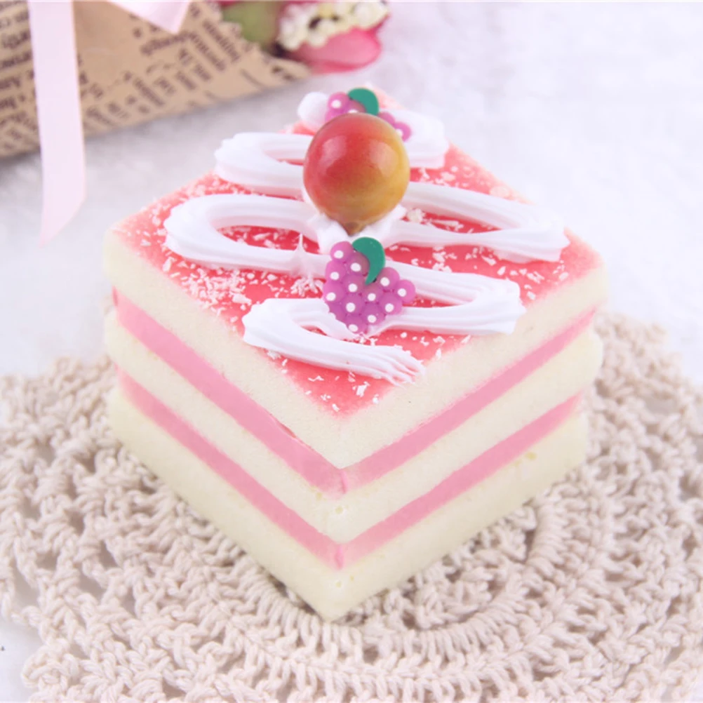 1PCS New Cute Artificial Cake Simulation Fake Food Cream Small Triangular Cake For Kids Kitchen Toys Figurines Miniatures
1PCS New Cute Artificial Cake Simulation Fake Food Cream Small Triangular Cake For Kids Kitchen Toys Figurines Miniatures