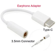 3.5mm Connector To Type-C Cable Stereo Earphone Adapter Case For xiaomi 5 5S LeMAX2 lecool1 le2 pro huawei p9 lite plus 2016 New