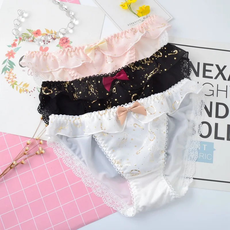 SP&CITY Japanese Sweet Women Panties For Menstruation Hot Stamping Ruffle Seamless Underwear Soft Briefs Kwaii Sexy Lingerie
SP&CITY Japanese Sweet Women Panties For Menstruation Hot Stamping Ruffle Seamless Underwear Soft Briefs Kwaii Sexy Lingerie
