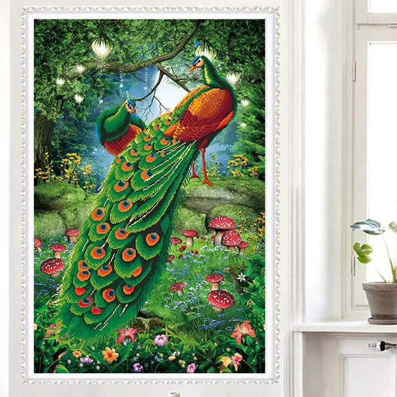 5D diy Diamond Painting Animal Peacock Cross Stitch Diamond Embroidery Needlework Diamond rhinestones Home Decor gift
5D diy Diamond Painting Animal Peacock Cross Stitch Diamond Embroidery Needlework Diamond rhinestones Home Decor gift