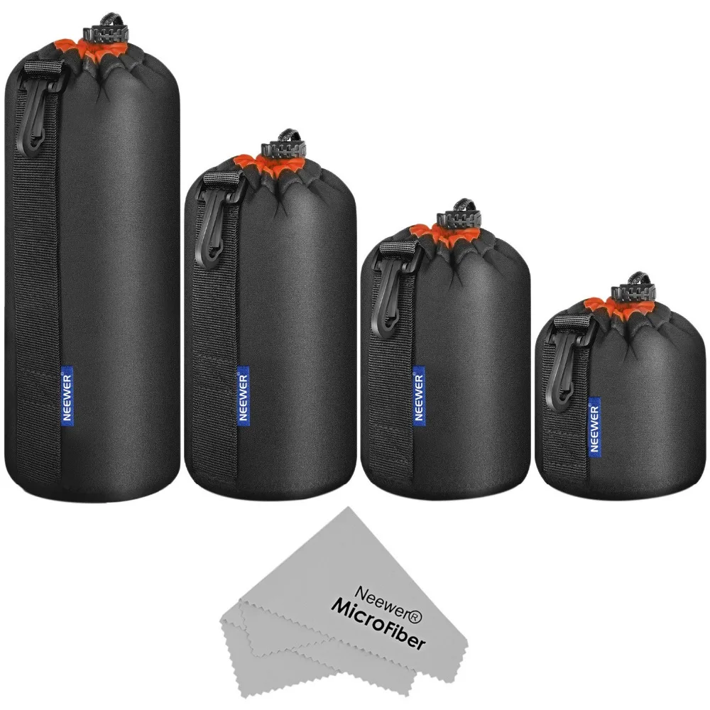Neewer Camera Lens Pouch (4-Pack, 4-Size)- Thick Protective Bag for Sony, Canon, Nikon, Pentax, Olympus, Panasonic DSLR Lens
Neewer Camera Lens Pouch (4-Pack, 4-Size)- Thick Protective Bag for Sony, Canon, Nikon, Pentax, Olympus, Panasonic DSLR Lens