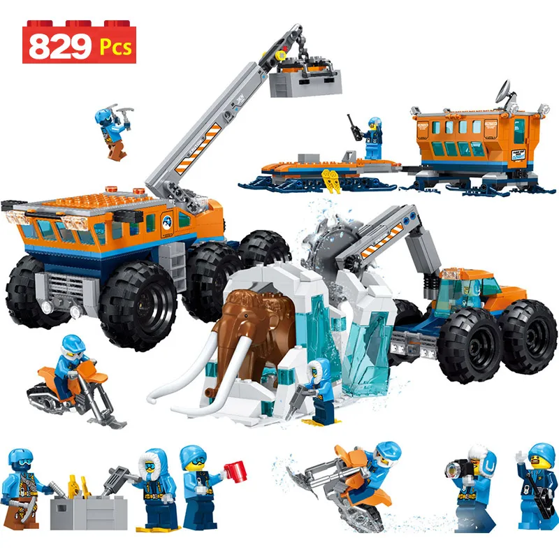 829pcs City Arctic Exploration Base Building Blocks Model Technic Bricks Compatible Legoed Blocks Figures Toys for Children
829pcs City Arctic Exploration Base Building Blocks Model Technic Bricks Compatible Legoed Blocks Figures Toys for Children