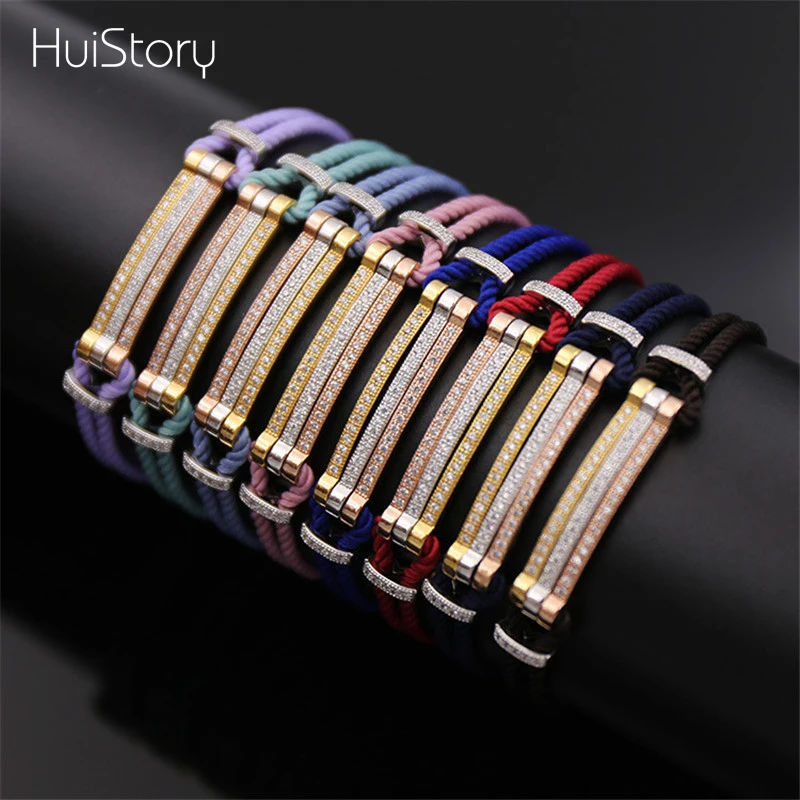 HUISTORY Titanium Stainless Steel Three Color Charm Cotton Bracelets Handmade Adjustable Rope Bracelet For Women Men 2019
HUISTORY Titanium Stainless Steel Three Color Charm Cotton Bracelets Handmade Adjustable Rope Bracelet For Women Men 2019