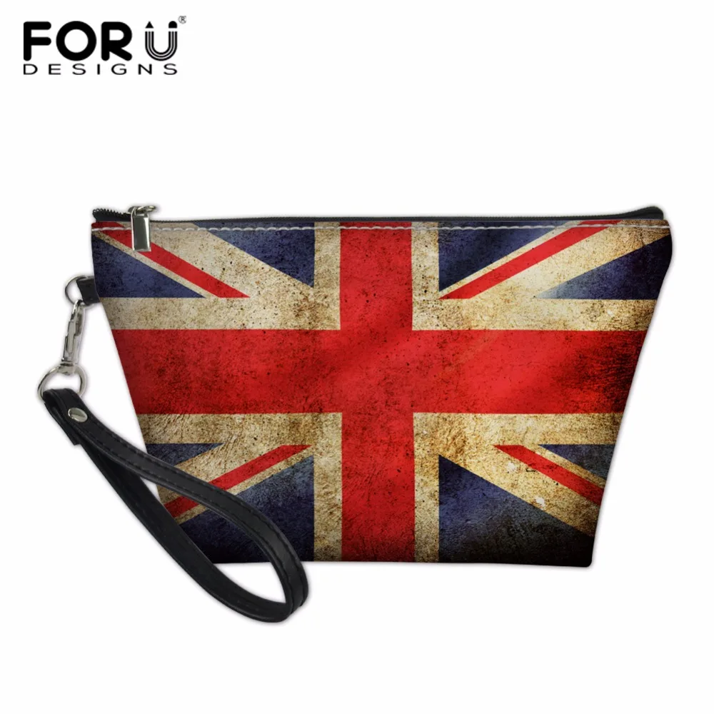 FORUDESIGNS Women Cosmetic Bags PU Leather British Flag Printed Makeup Bag New Fashion Necessaries for Organizer Toiletry
FORUDESIGNS Women Cosmetic Bags PU Leather British Flag Printed Makeup Bag New Fashion Necessaries for Organizer Toiletry
