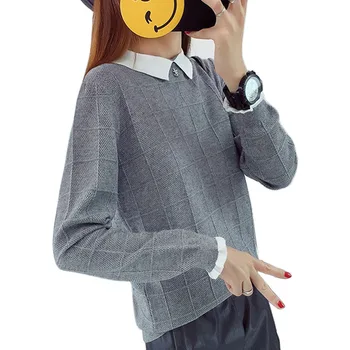 women Sweaters And Pullovers For Women 2018 Autumn Winter Solid Turn-down Collar Knitwear Female Casual Elastic Loose Coat Femme
women Sweaters And Pullovers For Women 2018 Autumn Winter Solid Turn-down Collar Knitwear Female Casual Elastic Loose Coat Femme