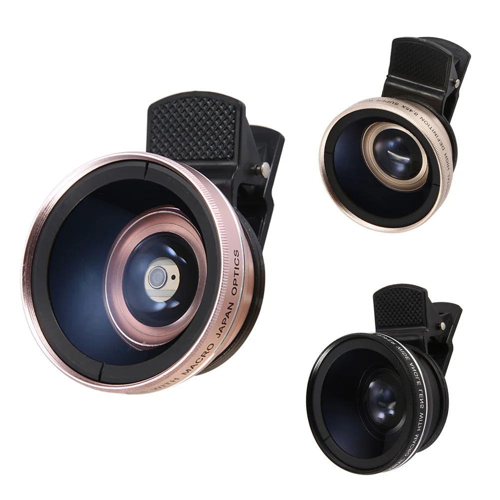 37mm HD 0.45x Super Wide Angle Lens with 12.5x Super Macro Lens Clip On for Mobilephone Photography OD#S
37mm HD 0.45x Super Wide Angle Lens with 12.5x Super Macro Lens Clip On for Mobilephone Photography OD#S