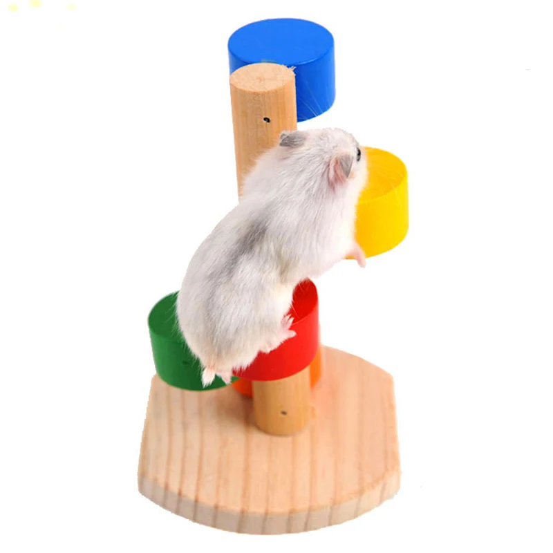 1pc Rainbow Color Small Animal Cage Health Toy Hamster Jumping Ladder Rat Mouse Gerbil Wooden Climbing Playing Toys Random Send
1pc Rainbow Color Small Animal Cage Health Toy Hamster Jumping Ladder Rat Mouse Gerbil Wooden Climbing Playing Toys Random Send