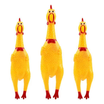 

Funny Dog Toys Rooster Crows Attract Puppy Dog and Cat Pet Squeak Toys Screaming Rubber Chicken size S-L freeshipping