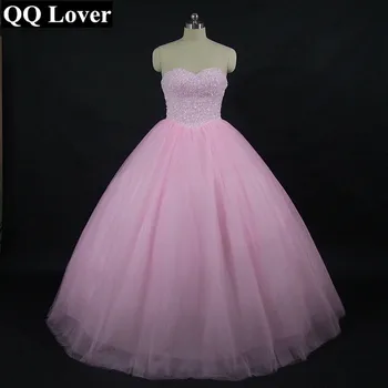 QQ Lover New Arrival Pink Ball Gown Wedding Dress Bling Bling Wedding Gown Bridal Gown Custom-made Vestido De Noiva
QQ Lover New Arrival Pink Ball Gown Wedding Dress Bling Bling Wedding Gown Bridal Gown Custom-made Vestido De Noiva