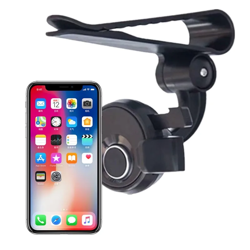 Universal Car Mobile Phone holder Auto Clip 360 Rotation Car Sun Visor Clip Holder Mount Stand For iPhone Samsung Huawei HTC GPS
Universal Car Mobile Phone holder Auto Clip 360 Rotation Car Sun Visor Clip Holder Mount Stand For iPhone Samsung Huawei HTC GPS